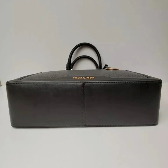 ❌Sold❌NEW Michael Kors Jessie Large Black Top Zip Tote Bag Handbag MSRP - Picture 3 of 8